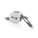 Câble de charge rétractable 3 en 1, câble de chargement publicitaire