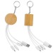 CABLE de charge USB 3 EN 1 EN BAMBOU cadeau d’entreprise