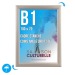 Cadre affichage Clic-clac mural B1 100x70cm étanche cadeau d’entreprise