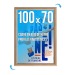 Cadre affichage Clic-clac mural 100x70cm bois/hêtre cadeau d’entreprise