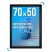 Cadre affichage Clic-clac mural 70x50cm noir cadeau d’entreprise