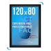 Cadre affichage Clic-Clac mural 120x80cm noir cadeau d’entreprise