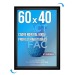 Cadre affichage Clic-clac mural 60x40cm noir cadeau d’entreprise