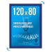 Cadre affichage Clic-clac mural 80x120cm bleu cadeau d’entreprise