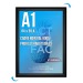 Cadre affichage Clic-clac mural A.1 noir cadeau d’entreprise