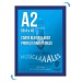 Cadre affichage Clic-clac mural A.2 bleu cadeau d’entreprise
