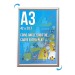 Cadre affichage Clic-Clac mural A.3 (420x297mm) cadeau d’entreprise