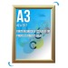 Cadre affichage Clic-clac mural A.3 or/gold cadeau d’entreprise
