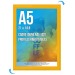 Cadre affichage Clic-clac mural A.5 jaune cadeau d’entreprise