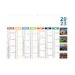 Calendrier bancaire rigide Voyages, calendrier publicitaire