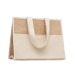 Sac shopping en toile et jute, Sac en toile de jute publicitaire