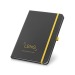 Notebook zweifarbig schwarz, Notizbuch mit festem Einband Werbung