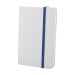 Carnet de notes A6 blanc avec élastique, Carnet à couverture rigide publicitaire