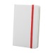Carnet de notes A6 blanc avec élastique cadeau d’entreprise