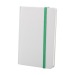 Carnet de notes A6 blanc avec élastique, Carnet à couverture rigide publicitaire