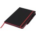 Carnet de notes M Noir Edge, carnet avec stylo publicitaire