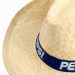 Chapeau paille blanche PLANTEUR, chapeau de paille publicitaire