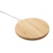 Chargeur 5w rond en bambou cadeau d’entreprise