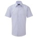 Chemisette Oxford élégante. Coupe cintrée contemporaine. Double revers sur les manches., Chemise manches courtes publicitaire