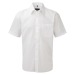 Popeline en polyester/coton. Facile dentretien, repassage minimum. 7 boutons ton sur ton., Chemise manches courtes publicitaire