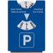 Disque stationnement raclette, disque de stationnement publicitaire
