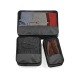 Lot de 3 pochettes, caisse et boîte de rangement publicitaire