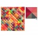 Foulard carré quadri, bandana publicitaire