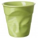 Gobelet froissé cappuccino couleur cadeau d’entreprise