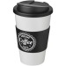 Gobelet isolant Americano® 350ml avec bandeau antidérapant et couvercle anti-fuite, Mug de voyage isolant publicitaire