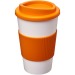 Gobelet isolant Americano® 350ml avec bandeau antidérapant, Mug de voyage isolant publicitaire