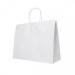 Grand sac en papier kraft blanc 40 x 34 x 11 cm cadeau d’entreprise