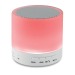 ROUND WHITE - Haut-parleur Rond avec LED cadeau d’entreprise