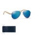 Lunettes de soleil en bambou, lunette de soleil publicitaire
