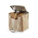 Lunchbag isotherme jute, Lunchbox durable publicitaire