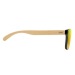 Lunettes de soleil en bambou et verre miroir, lunette de soleil publicitaire