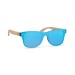Lunettes de soleil en bambou et verre miroir cadeau d’entreprise