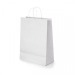 Mini sac en papier kraft blanc 18 x 24 x 8 cm cadeau d’entreprise