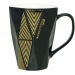 Mug bizeauté en porcelaine 30cl, Mug en porcelaine publicitaire