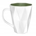 Mug bizeauté en porcelaine 30cl, Mug en porcelaine publicitaire