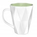 Mug bizeauté en porcelaine 30cl, Mug en porcelaine publicitaire