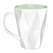 Mug bizeauté en porcelaine 30cl, Mug en porcelaine publicitaire