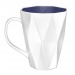Mug bizeauté en porcelaine 30cl, Mug en porcelaine publicitaire