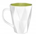 Mug bizeauté en porcelaine 30cl, Mug en porcelaine publicitaire