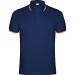 NATION  - Polo manches courtes, col et bord de manches en jackard avec patte de boutonnage 3 boutons cadeau d’entreprise