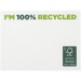 Mémos autocollants recyclés 100x75mm Sticky-Mate®, gadget écologique recyclé ou bio publicitaire