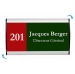 Plaque Signa Budget Alu-Sign 74 x 210 mm cadeau d’entreprise