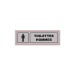 Plaque Signa Plexi 170x50 mm TOILETTES HOMMES (S.32) cadeau d’entreprise