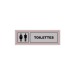 Plaque Signa Plexi 170x50 mm TOILETTES (S.24) cadeau d’entreprise