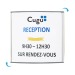 Plaque Signalétique Alu-Sign 300 x 300 mm cadeau d’entreprise