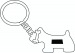 Miniature du produit Porte-clés personnalisable Dog 1